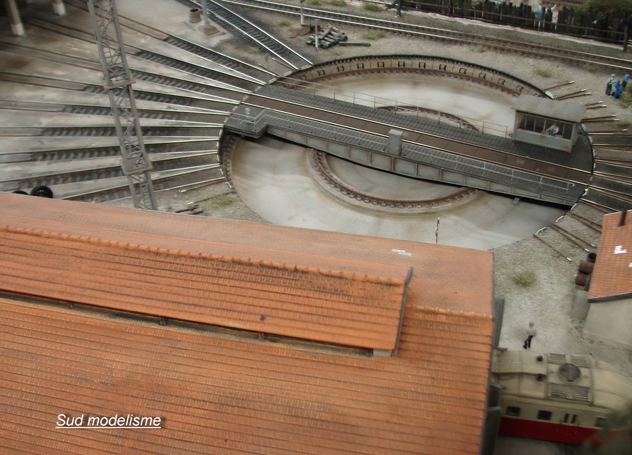 Pont tournant - railway turntable·Fichier STL pour ·Cults