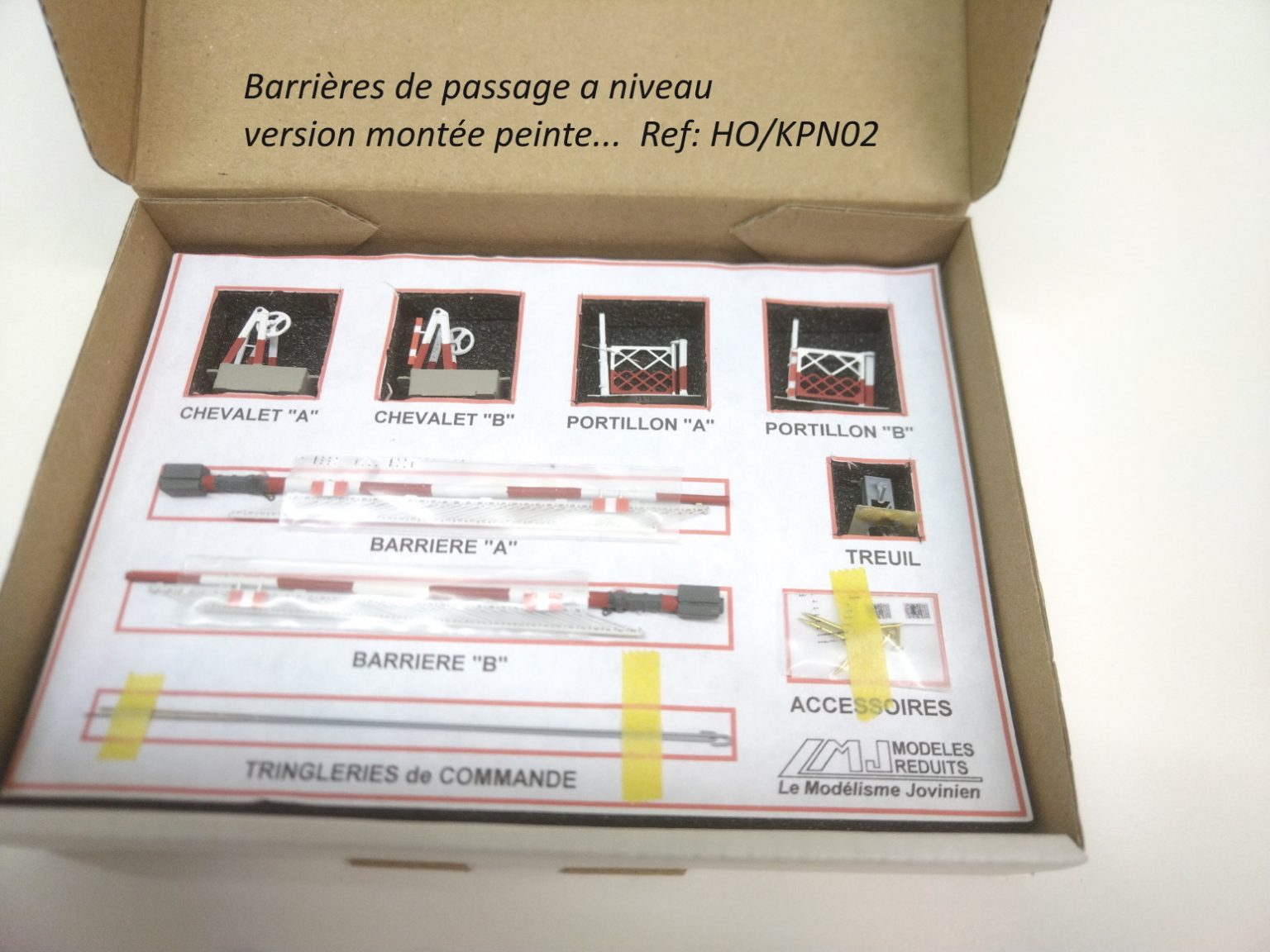 Lot De 10 Barrières HO 85mm Pour Réseau De Trains Miniatures - Décors Blancs